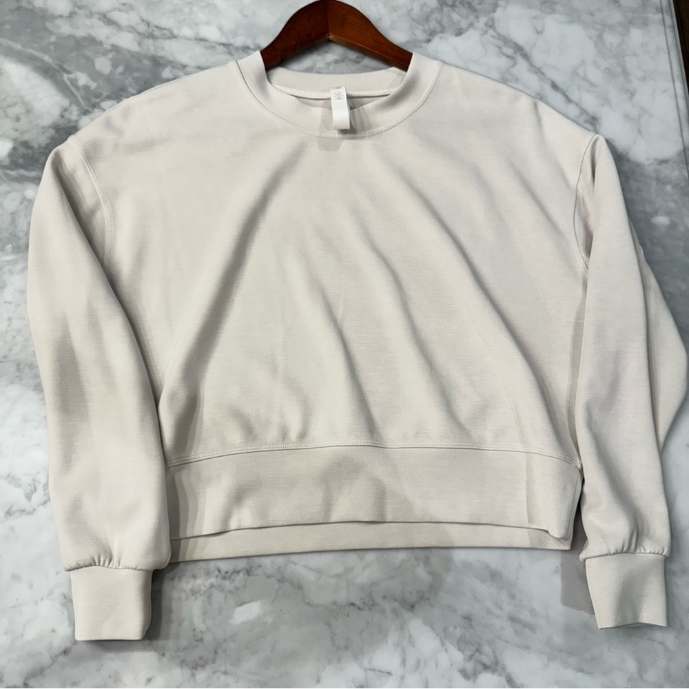 lululemon athletica Cream Crew Neck Sweater